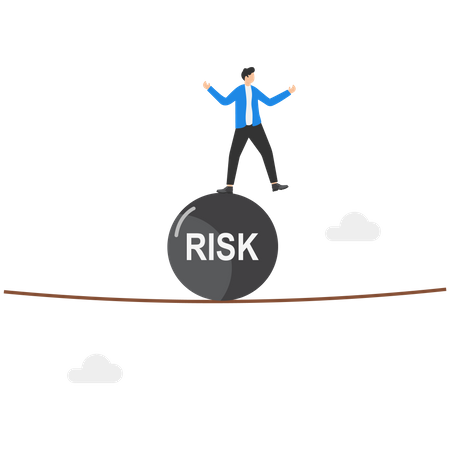 Business Risk taker  Illustration