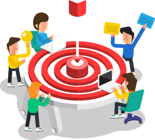 Business target  Illustration