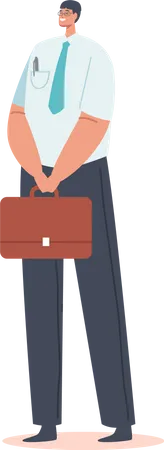 Businessman going to office  Illustration