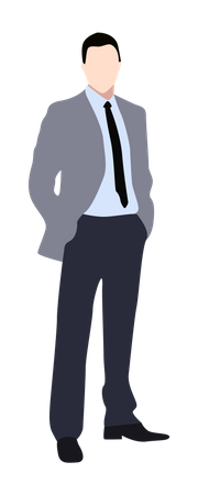 Businessman in suit  Illustration