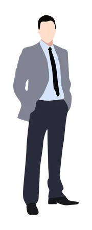 Businessman in suit  Illustration