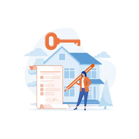 Buying Property With Mortgage  Illustration