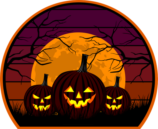 Calabaza de halloween  Ilustración