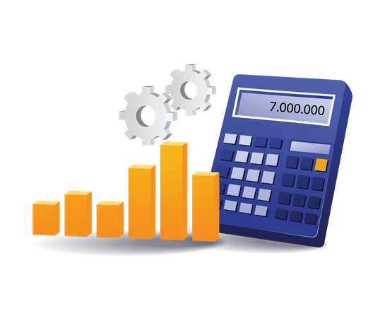 Calcul du revenu d'entreprise  Illustration