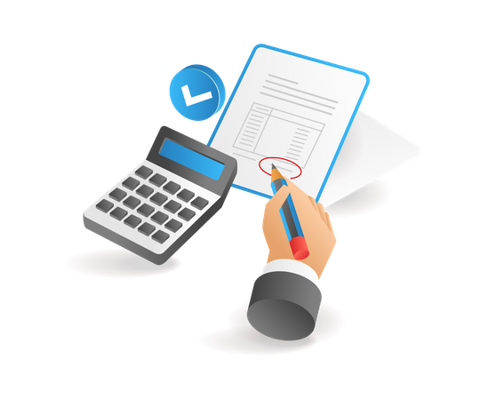 Calculating monthly expenses  Illustration