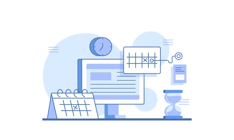 Calendar and scheduling  Illustration