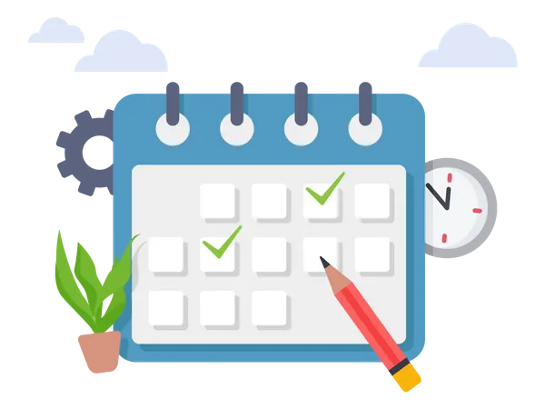 Calendar Management  Illustration