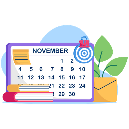 Calendar management  Illustration