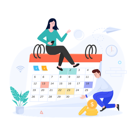 Calendar Schedule  Illustration