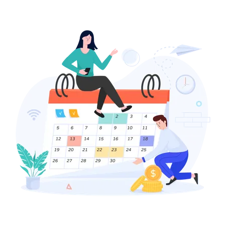 Calendar Schedule  Illustration