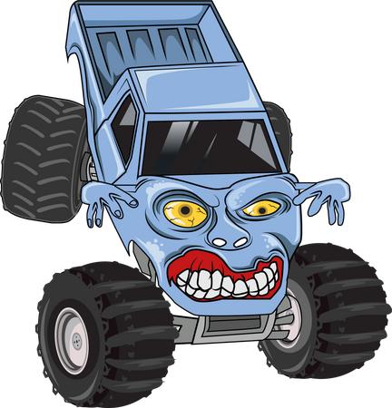 Voiture de camion monstre  Illustration