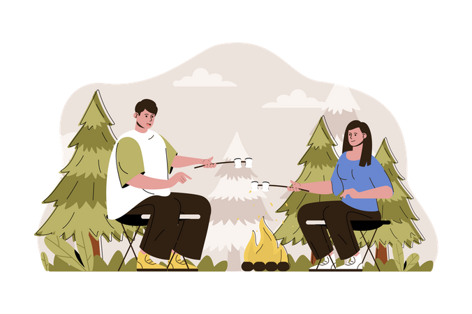 Campfire  Illustration