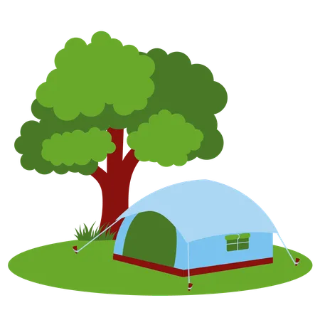 Camping Tent  Illustration