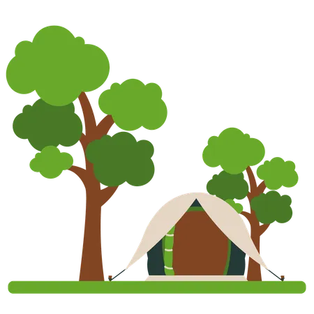 Camping Tent  Illustration