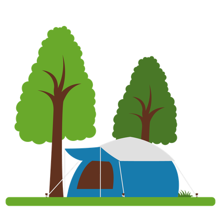 Camping Tent  Illustration