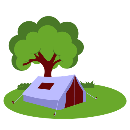 Camping Tent  Illustration