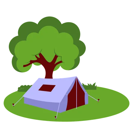 Camping Tent  Illustration