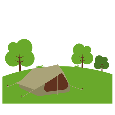 Camping Tent  Illustration