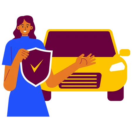 Car Insurance  Illustration