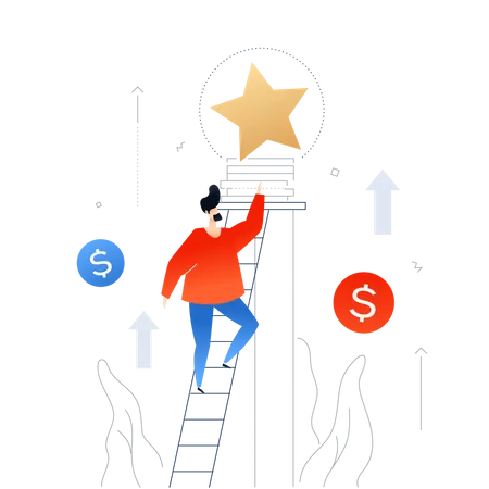 Career growth  Illustration