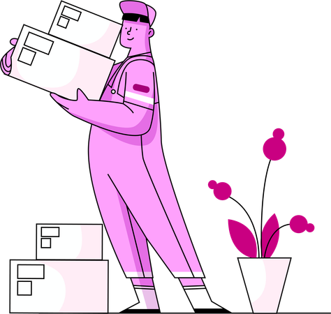 Careful Package Handling  Illustration