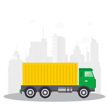 Cargo Truck  Illustration