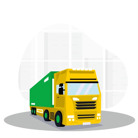 Cargo Truck  Illustration