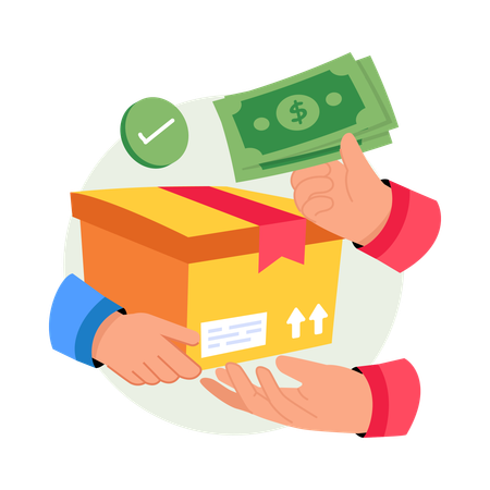 Cash On Delivery  Illustration