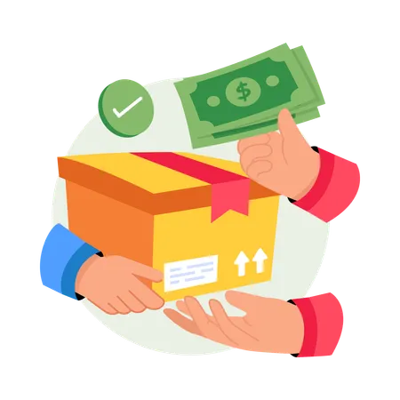 Cash On Delivery  Illustration