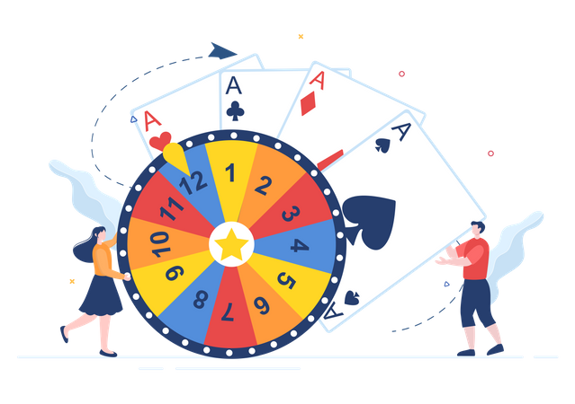 Roulette de casino  Illustration