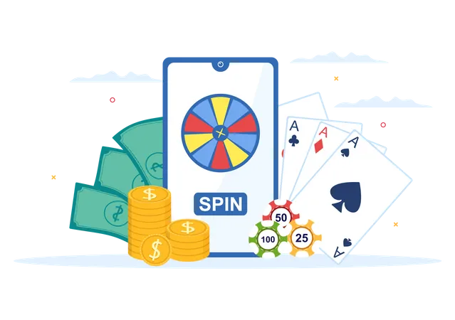 Casino spin  일러스트레이션