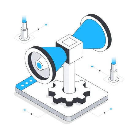 Cctv camera technology  Illustration