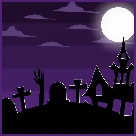 Cementerio de terror  Ilustración