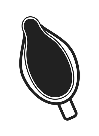 Ceramic sauce pourer  Illustration