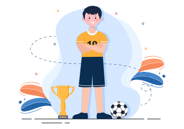 Champion Footballer  Illustration