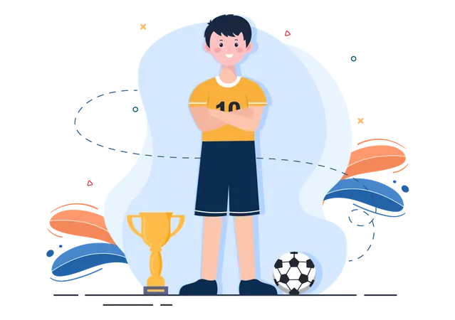 Champion Footballer  Illustration