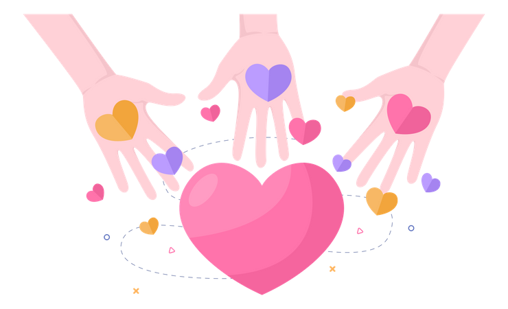 Charity Donation Organization  Illustration