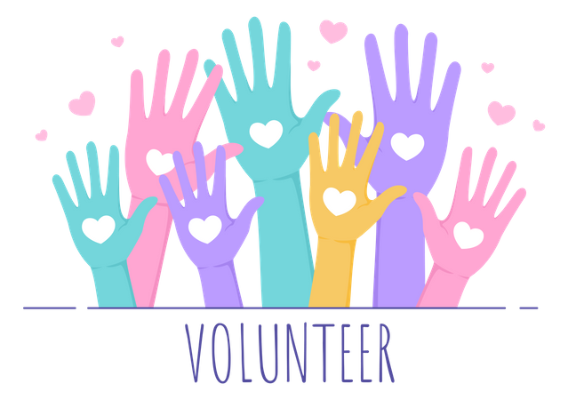 Charity volunteers  Illustration