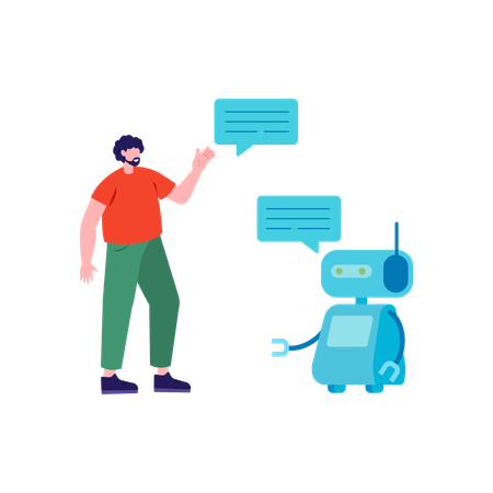 Chat Bot Messenger  Illustration