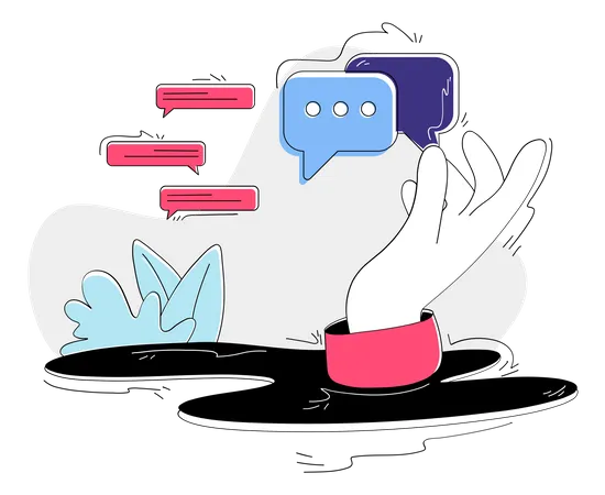 Chat bubble  イラスト