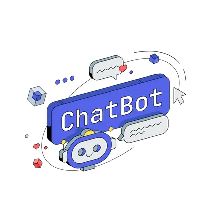 Chatbot butto  Illustration