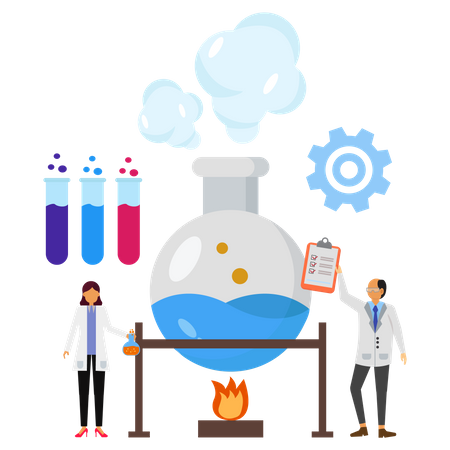 Chemical experiment  Illustration