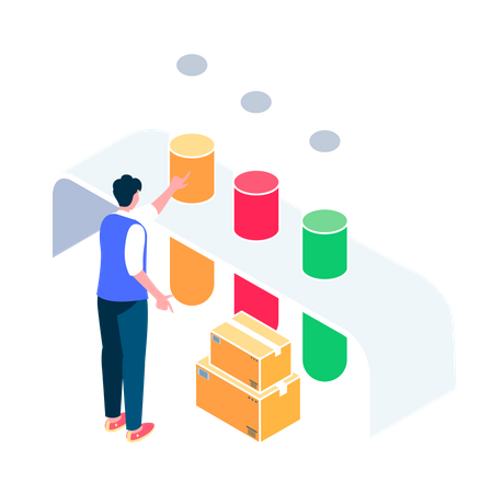 Chemical in test tube  Illustration