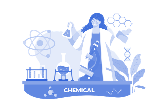 Chemical researcher  イラスト