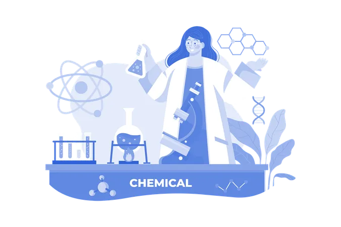 Chemical researcher  イラスト