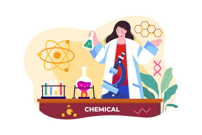 Chemical researcher  イラスト