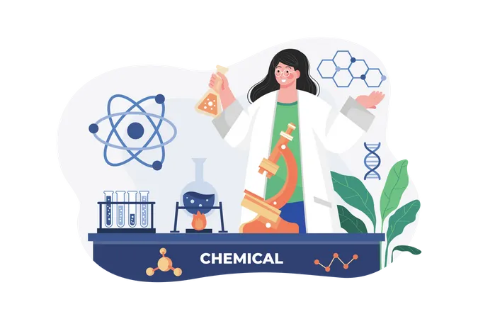 Chemical researcher  イラスト