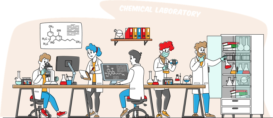 Chemistry Science  Illustration