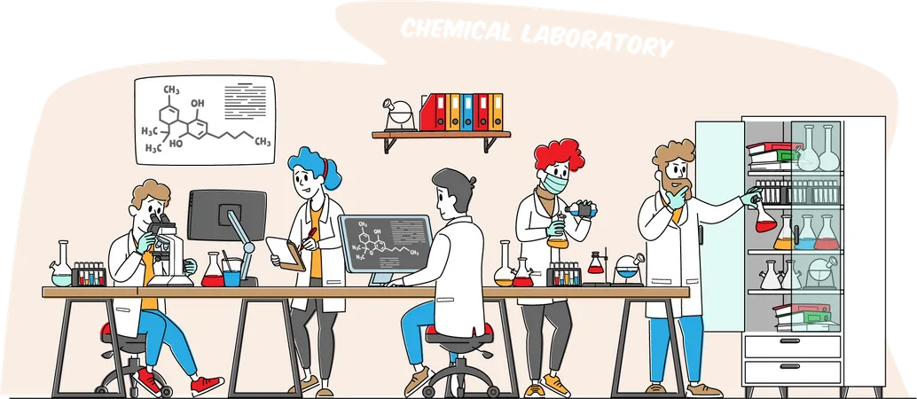 Chemistry Science  Illustration