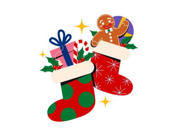 Christmas stockings  일러스트레이션